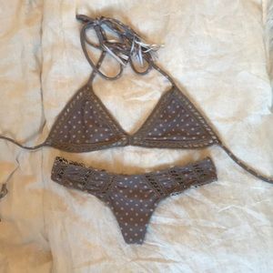 Acacia Swimwear Set in Puka, Size XS